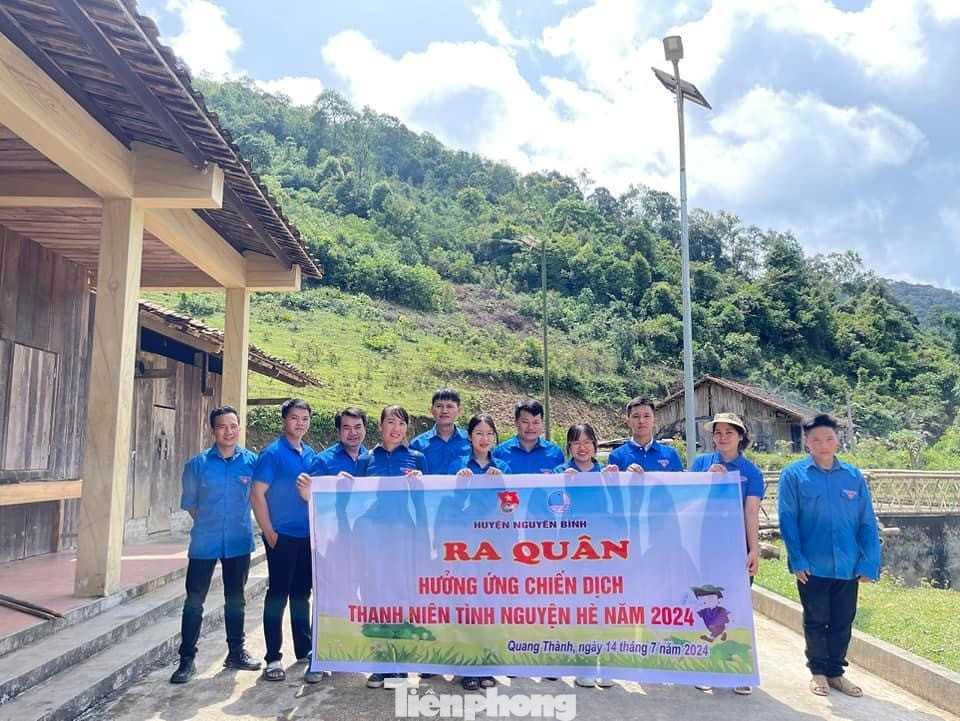 Huyện đoàn Nguyên Bình cũng ra quân hưởng ứng thanh niên tình nguyện hè.