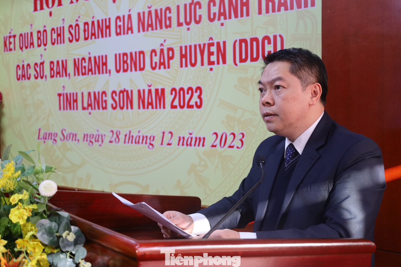 Ông Đoàn Thanh Sơn, Phó Chủ tịch UBND tỉnh Lạng Sơn nhấn mạnh, kết quả xếp loại DDCI năm 2023 để các ban ngành và các huyện thành phố trong tỉnh nhìn nhận và có hướng nỗ lực hơn nữa trong thời gian tới. Ảnh: Duy Chiến Ông Đoàn Thanh Sơn, Phó Chủ tịch UBND tỉnh Lạng Sơn nhấn mạnh, kết quả xếp loại DDCI năm 2023 để các ban ngành và các huyện thành phố trong tỉnh nhìn nhận và có hướng nỗ lực hơn nữa trong thời gian tới. Ảnh: Duy Chiến