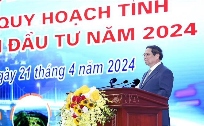 Thủ tướng Phạm Minh Chính phát biểu tại Hội nghị. Ảnh: TTXVN.