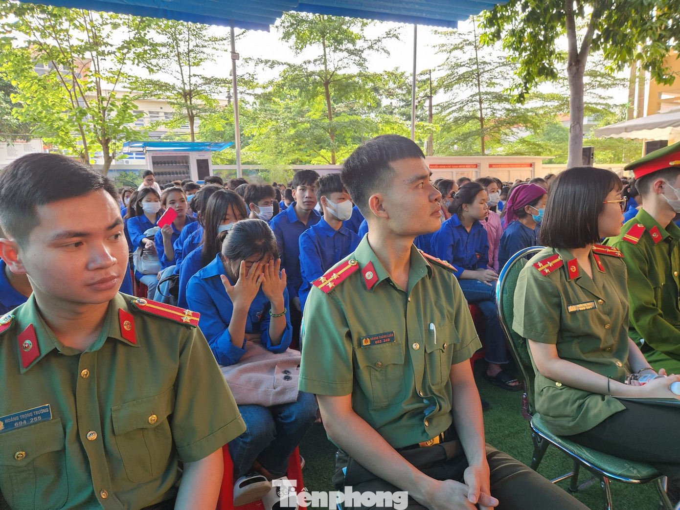 Công tác bảo vệ được thiết chặt tại phiên tòa. Ảnh: Duy Chiến Công tác bảo vệ được thiết chặt tại phiên tòa. Ảnh: Duy Chiến