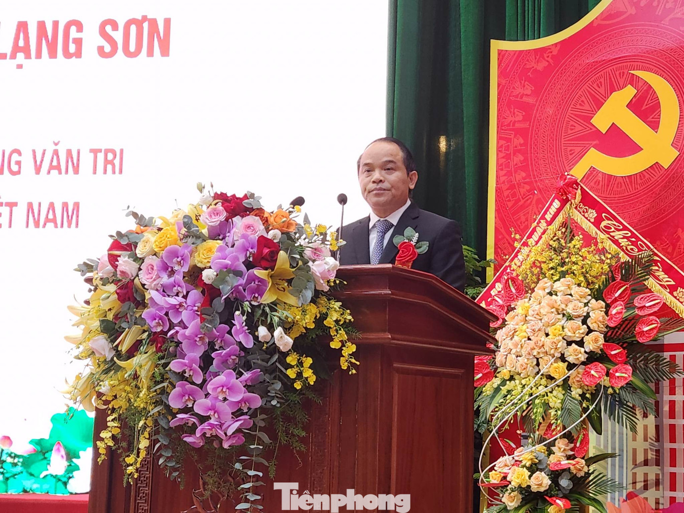 Ông Nguyễn Quốc Đoàn - Bí thư Tỉnh ủy Lạng Sơn, đọc diễn văn tại lễ kỷ niệm. Ông Nguyễn Quốc Đoàn - Bí thư Tỉnh ủy Lạng Sơn, đọc diễn văn tại lễ kỷ niệm.