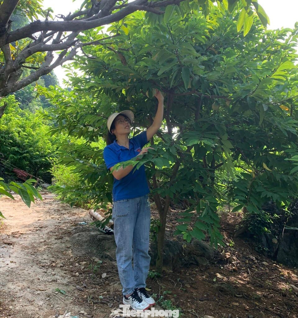 Thanh niên Chi Lăng tự hào với quả na quê hương. Ảnh: Duy Chiến Thanh niên Chi Lăng tự hào với quả na quê hương. Ảnh: Duy Chiến