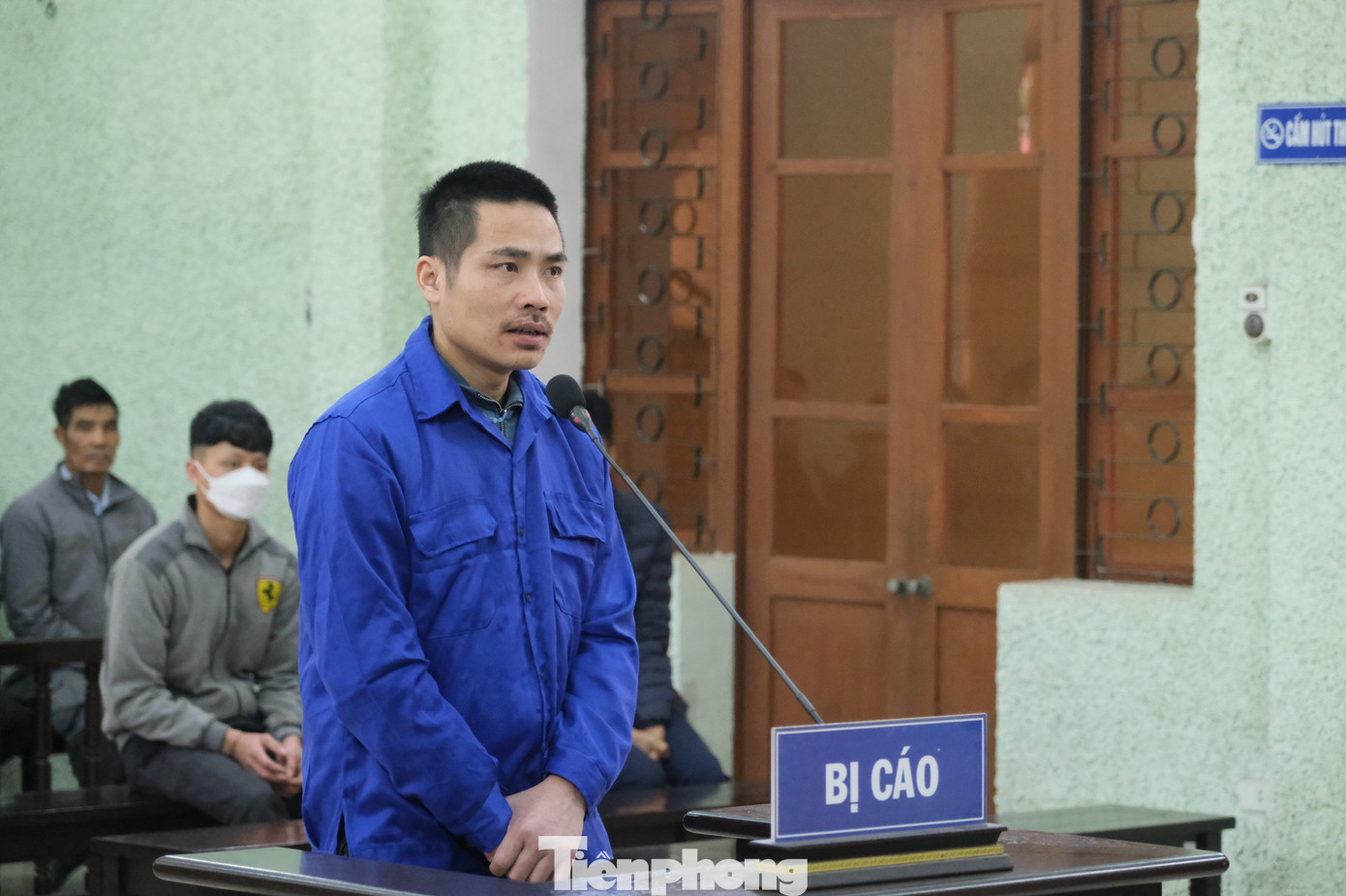 Bị cáo Trần Duy Điệp ra tòa lĩnh án -Ảnh: CB Bị cáo Trần Duy Điệp ra tòa lĩnh án -Ảnh: CB