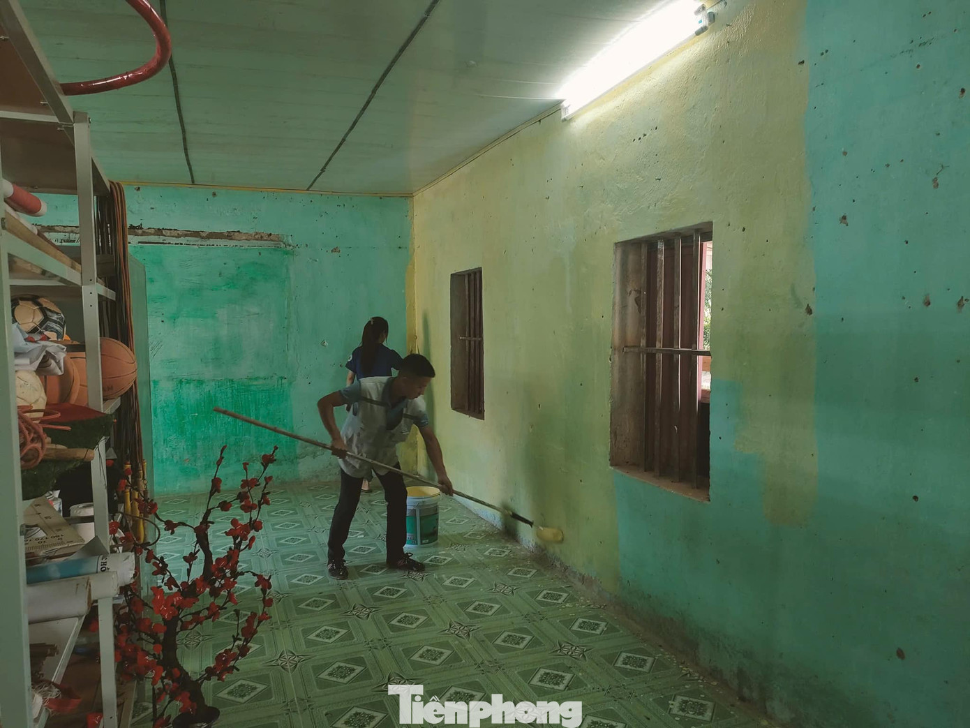 Đoàn viên, thanh niên tạo diện mạo mới cho các điểm trường vùng sâu, vùng xa.