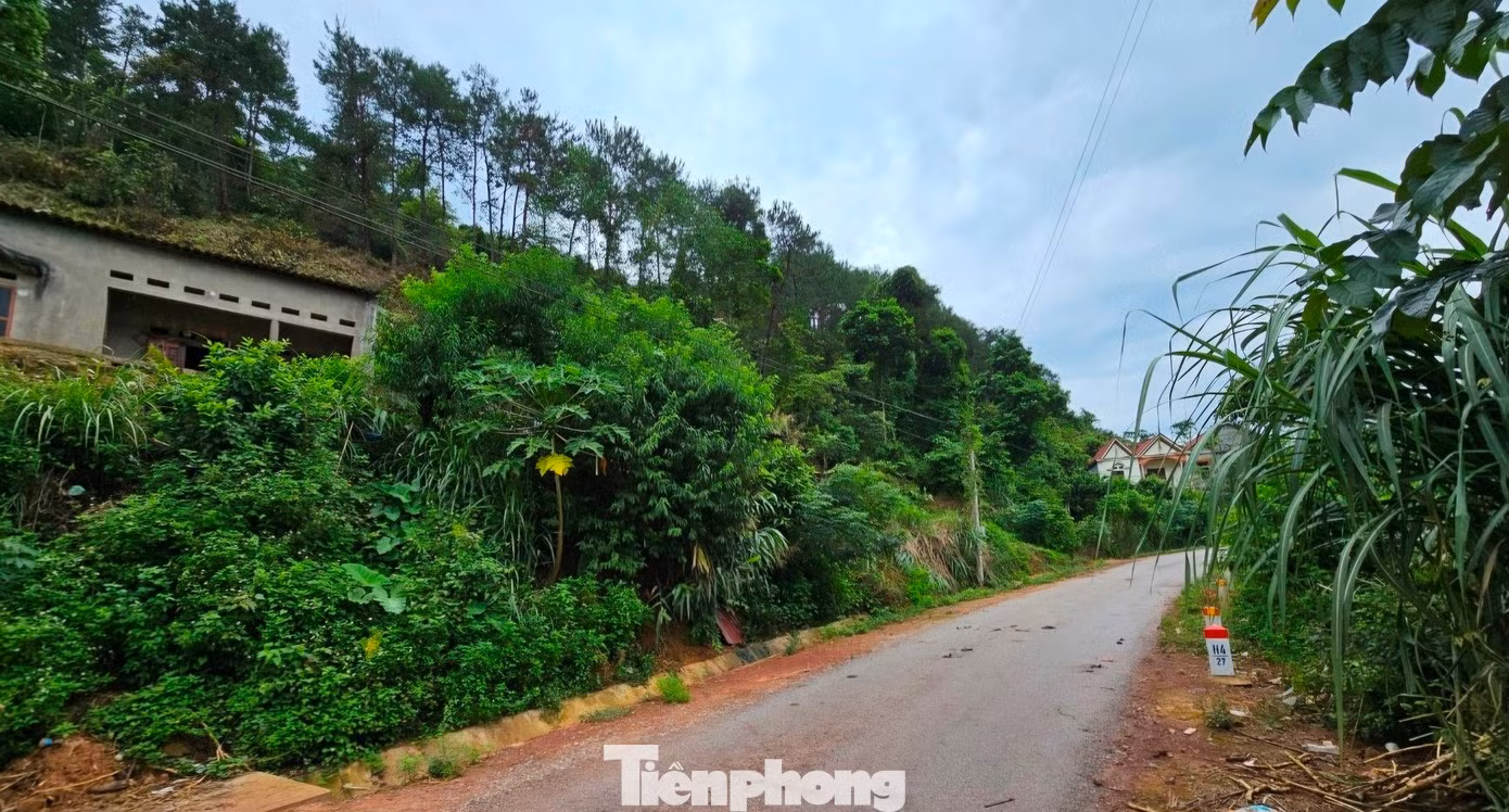 Khu vực nguy cơ sạt lở đất ở thôn Còn Chè, xã Tam Gia, huyện Lộc Bình.