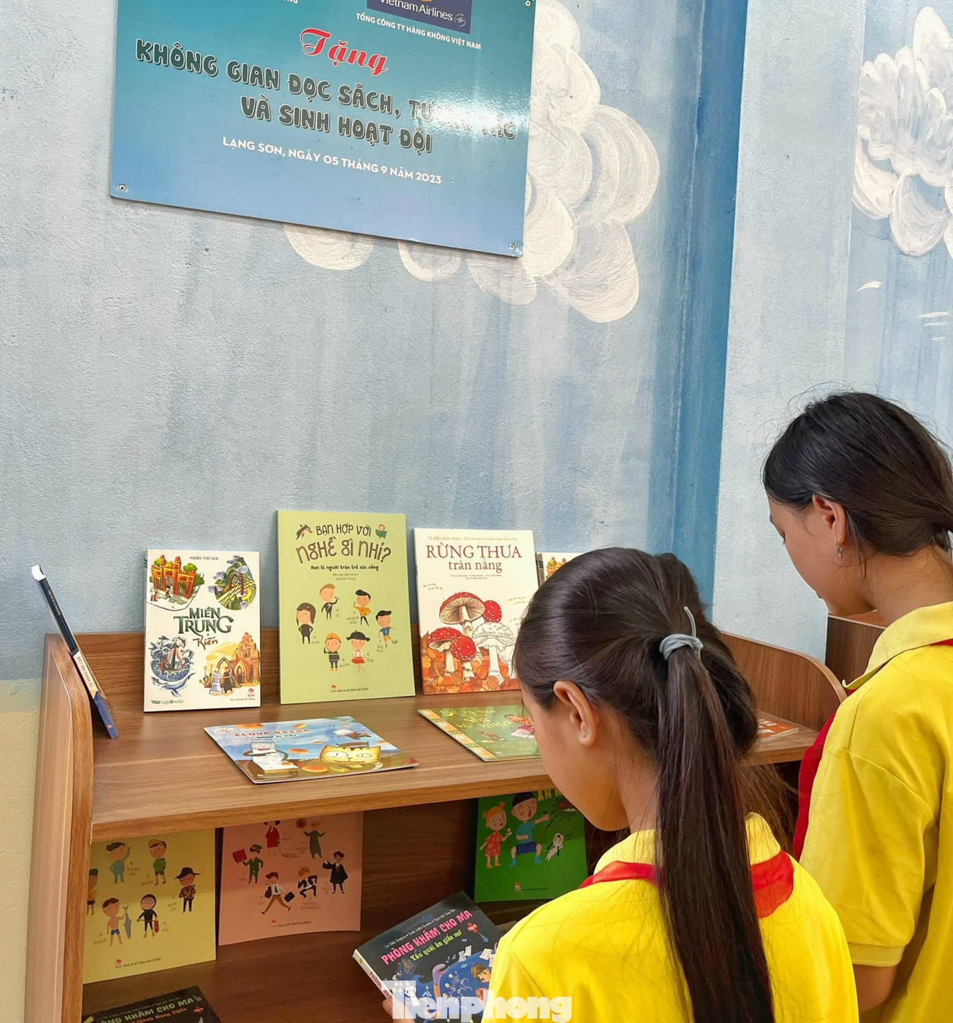 Không gian đọc sách và sinh hoạt Đội.