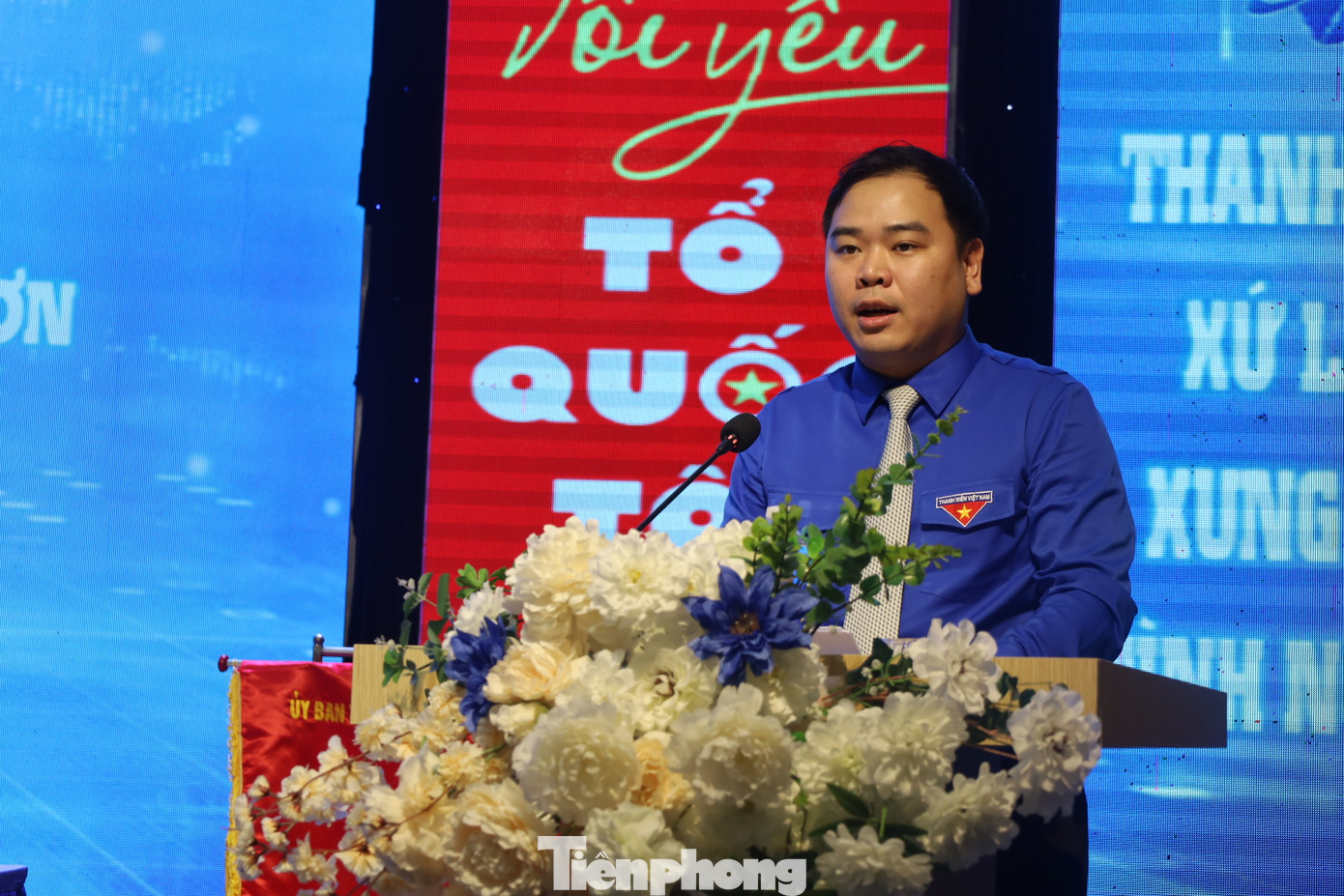 Anh Nguyễn Xuân Hiếu - Phó Chủ tịch Trung ương Hội LHTN Việt Nam phát biểu.