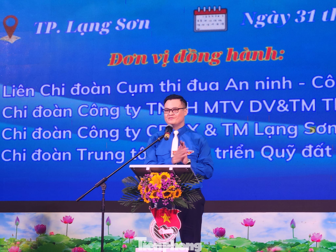 Anh Lương Đình Chung, Bí thư Thành Đoàn Lạng Sơn phát biểu, nhấn mạnh công tác chăm sóc thiếu niên, nhi đồng và khởi động Chiến dịch Thanh niên tình nguyện hè 2023. Ảnh: Duy Chiến Anh Lương Đình Chung, Bí thư Thành Đoàn Lạng Sơn phát biểu, nhấn mạnh công tác chăm sóc thiếu niên, nhi đồng và khởi động Chiến dịch Thanh niên tình nguyện hè 2023. Ảnh: Duy Chiến