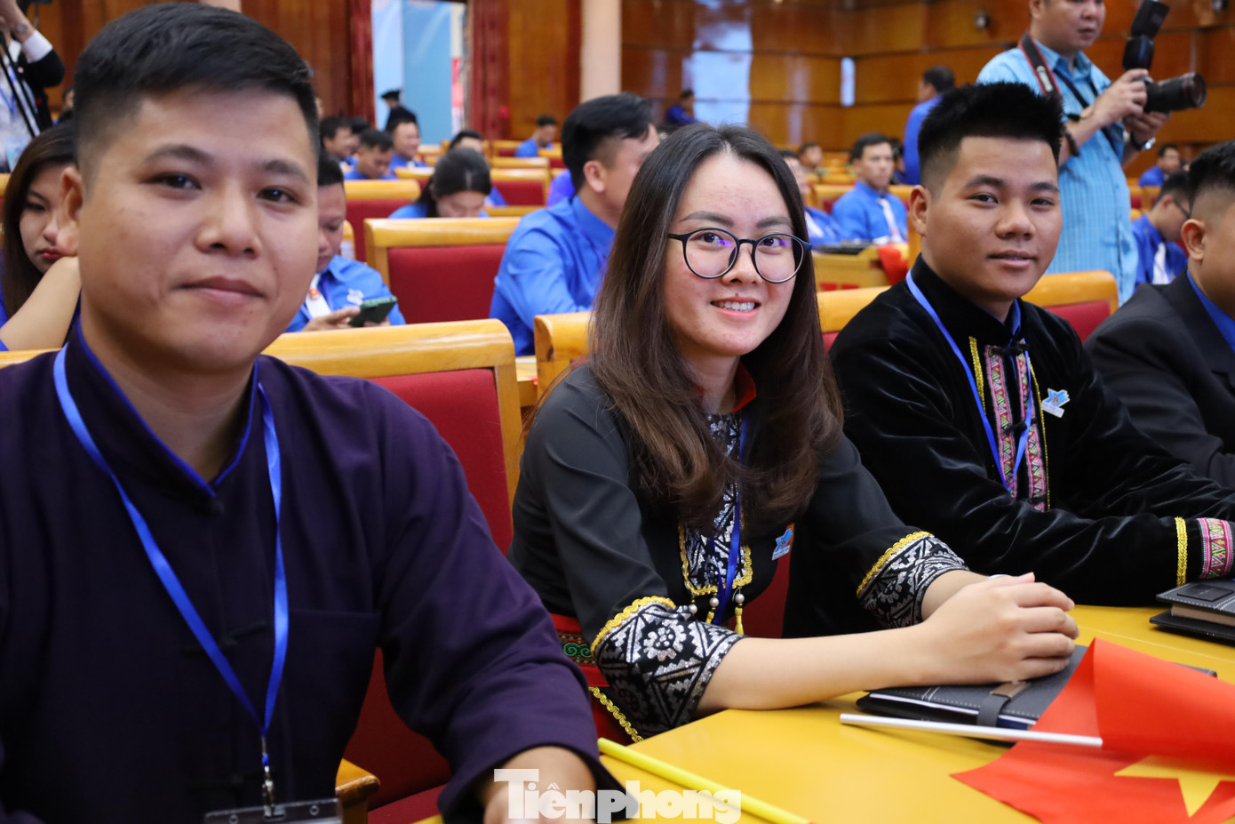 Đại biểu trẻ người Mông dự Đại hội. Ảnh: Duy Chiến Đại biểu trẻ người Mông dự Đại hội. Ảnh: Duy Chiến