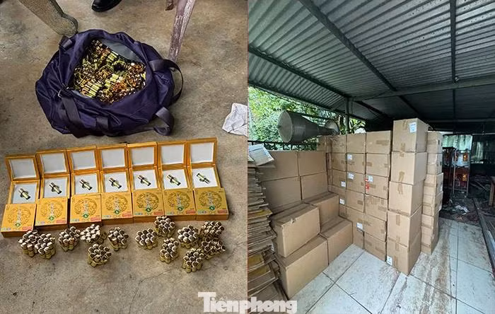 Tang vật vụ án bị lực lượng chức năng thu giữ, phục vụ công tác điều tra. Tang vật vụ án bị lực lượng chức năng thu giữ, phục vụ công tác điều tra.