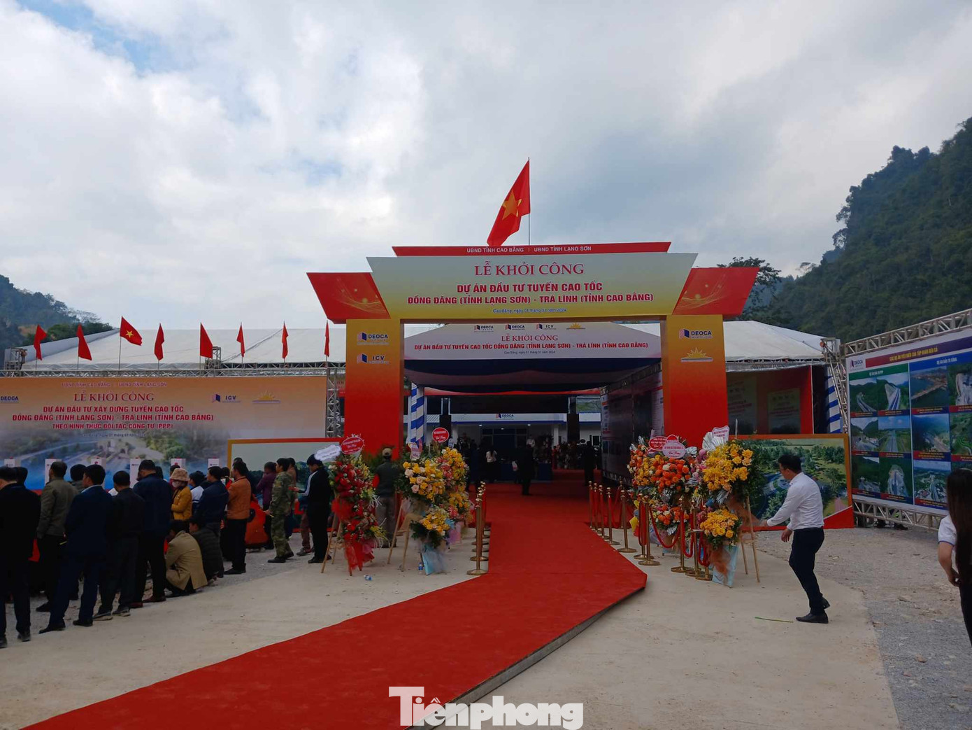 Lễ khởi công là sự kiện lớn của cấp ủy chính quyền, nhân dân các dân tộc tỉnh Cao Bằng. Ảnh: Duy Chiến