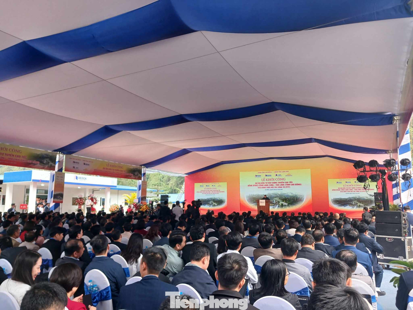 Quang cảnh buổi lễ khởi công dự án. Ảnh: Duy Chiến