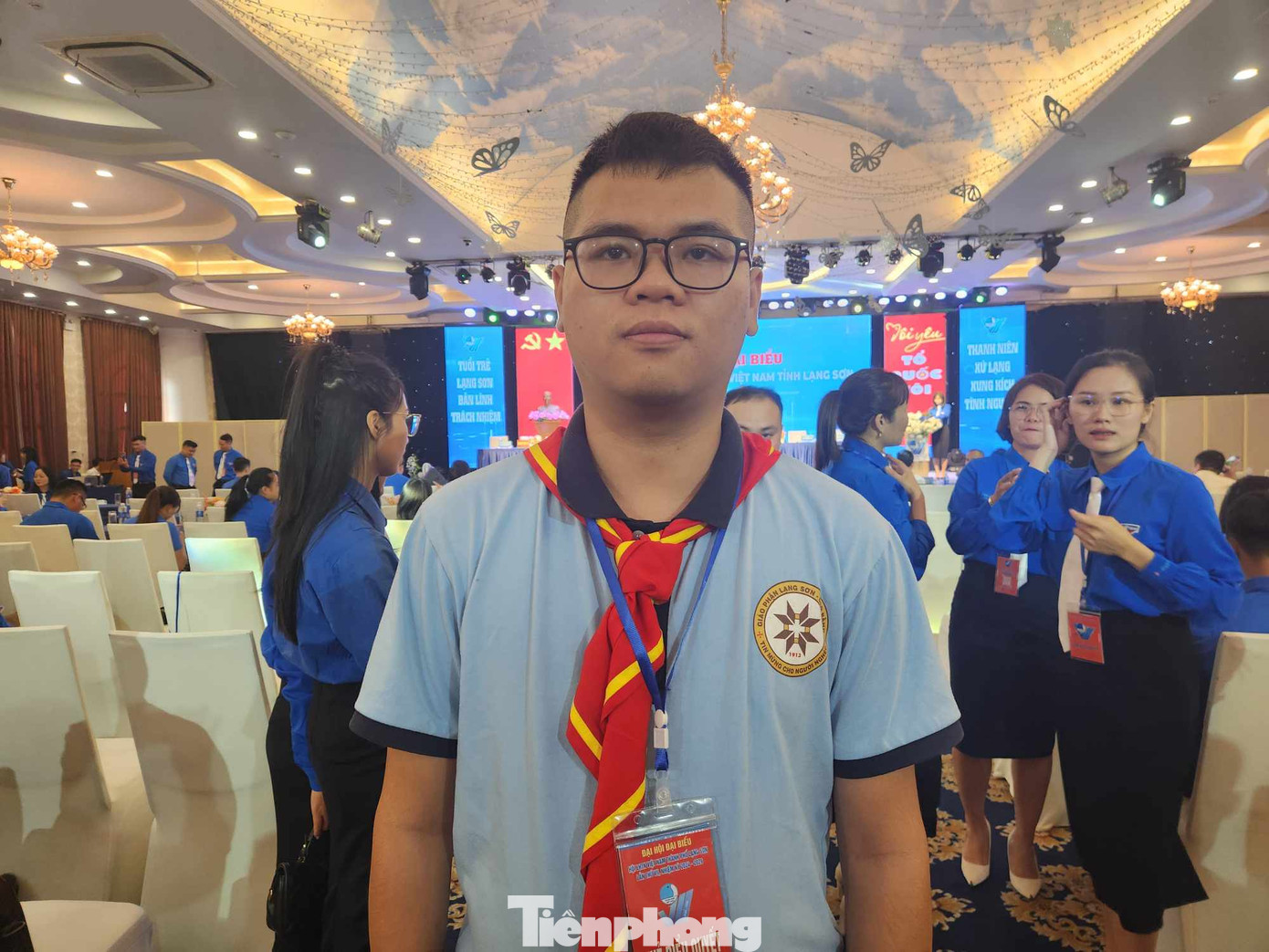 Giu-se Đoàn Duy Hùng - đại diện thanh niên Công giáo thành phố Lạng Sơn tham dự Đại hội.