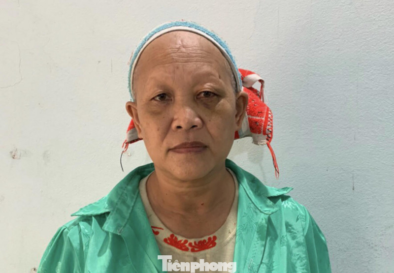 Đối tượng Lý Mùi Chài tại cơ quan công an .Ảnh: CB