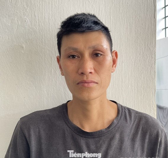 Đối tượng Lương Văn Thuật tại cơ quan công an.