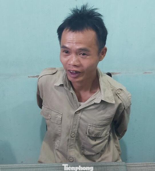 Đối tượng Lương Văn Thiết tại cơ quan điều tra -Ảnh: Duy Chiến