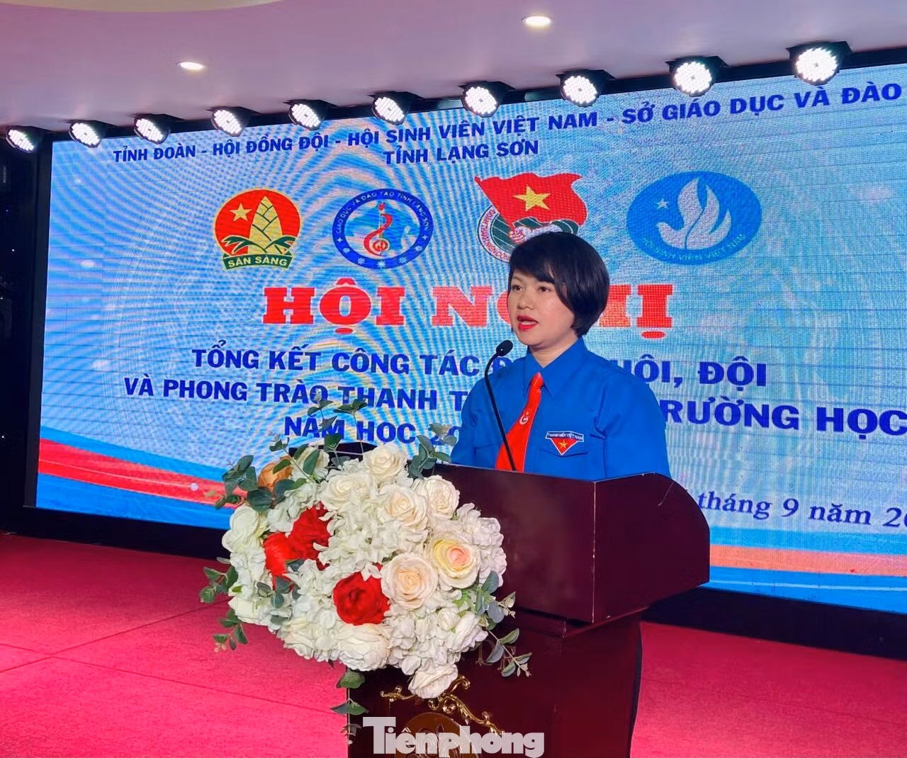 Chị Lê Thùy Dung, Phó Bí thư Tỉnh Đoàn, Chủ tịch Hội đồng Đội tỉnh Lạng Sơn nhấn mạnh, năm qua, phòng trào Đoàn trường học, Hội sinh viên, Hội đồng Đội các cấp trên địa bàn đã ghi dấu ấn riêng sâu sắc trên nhiều lĩnh vực. - Ảnh: Duy Chiến Chị Lê Thùy Dung, Phó Bí thư Tỉnh Đoàn, Chủ tịch Hội đồng Đội tỉnh Lạng Sơn nhấn mạnh, năm qua, phòng trào Đoàn trường học, Hội sinh viên, Hội đồng Đội các cấp trên địa bàn đã ghi dấu ấn riêng sâu sắc trên nhiều lĩnh vực. - Ảnh: Duy Chiến