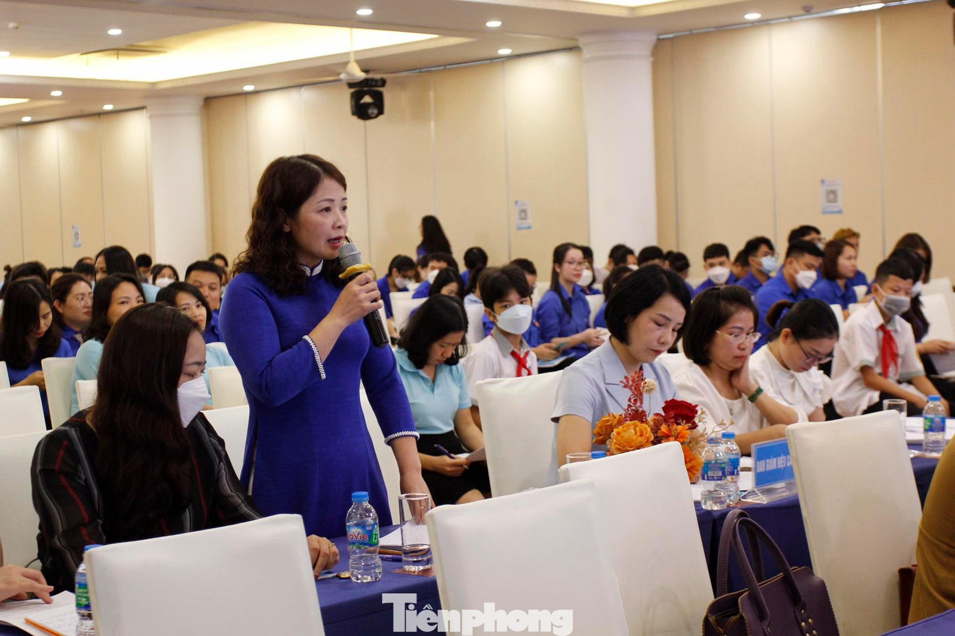 Các đại biểu tham luận, ý kiến để công tác Đoàn- Hội- Đội trường học đạt được nhiều thành tích hơn nữa.- Ảnh: Duy Chiến Các đại biểu tham luận, ý kiến để công tác Đoàn- Hội- Đội trường học đạt được nhiều thành tích hơn nữa.- Ảnh: Duy Chiến