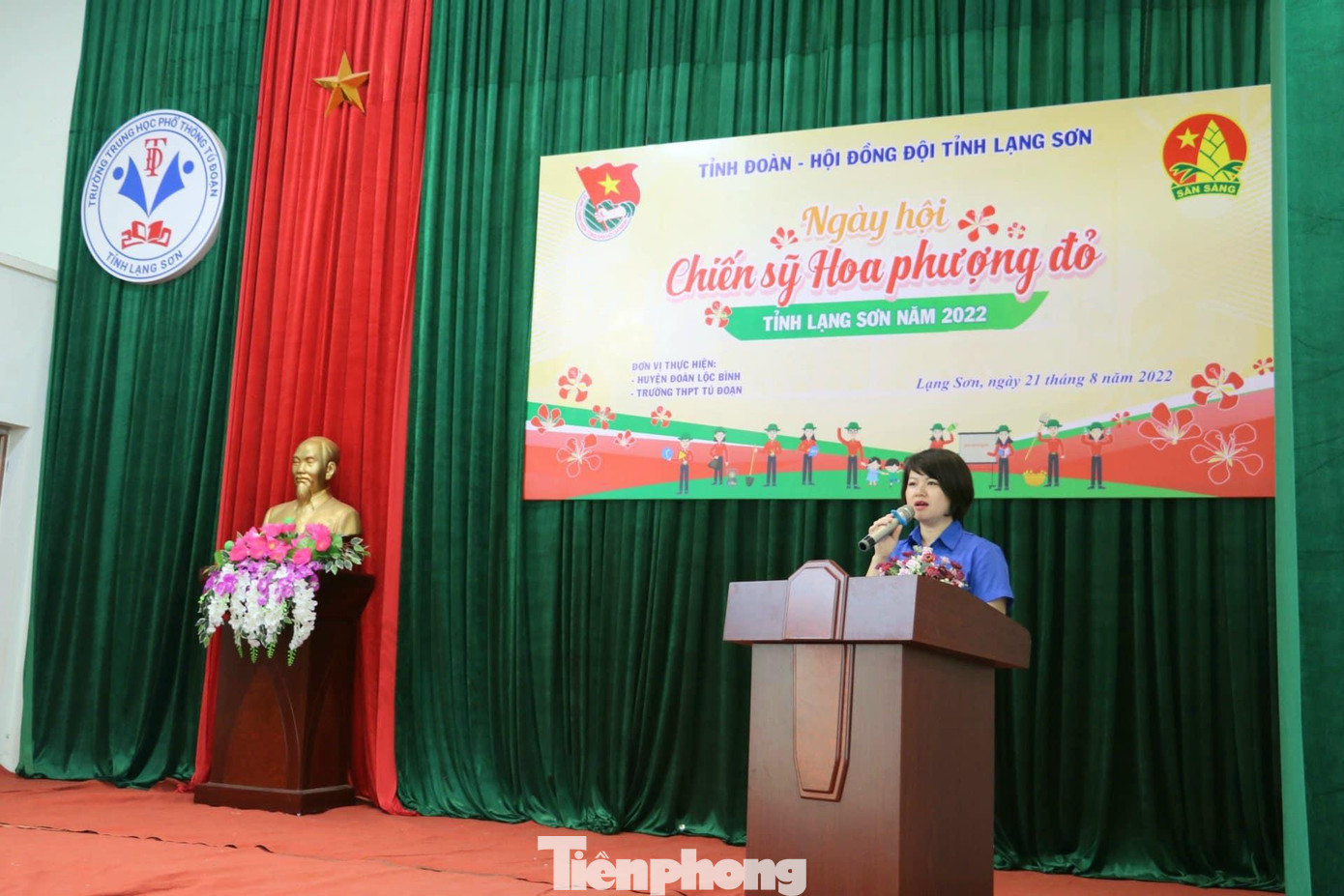 Chị Lê Thùy Dung, Phó Bí thư Tỉnh Đoàn Lạng Sơn phát biểu ý kiến tại chương trình -Ảnh: Duy Chiến Chị Lê Thùy Dung, Phó Bí thư Tỉnh Đoàn Lạng Sơn phát biểu ý kiến tại chương trình -Ảnh: Duy Chiến