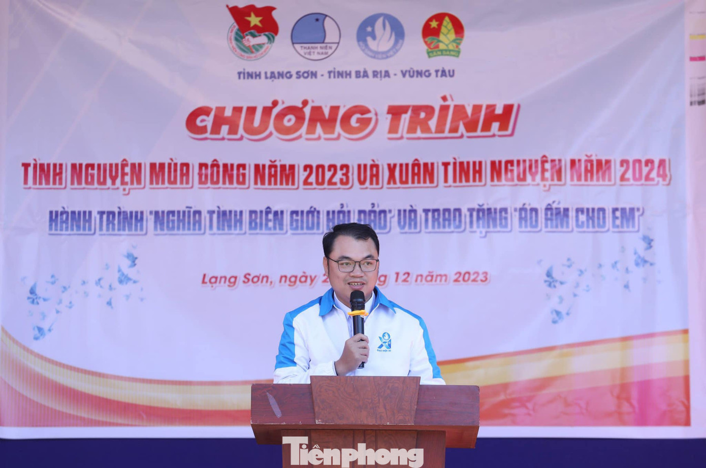 Anh Thôi Đại Việt - Phó Bí thư Tỉnh Đoàn Bà Rịa- Vũng Tàu phát biểu tại chương trình. Ảnh: Duy Chiến