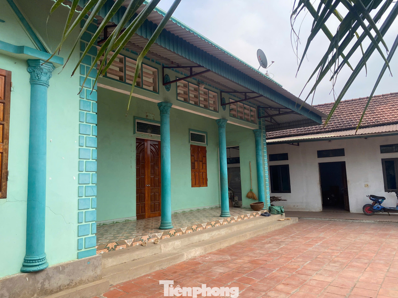 Khu nhà ông Khánh- nơi xảy ra án mạng.