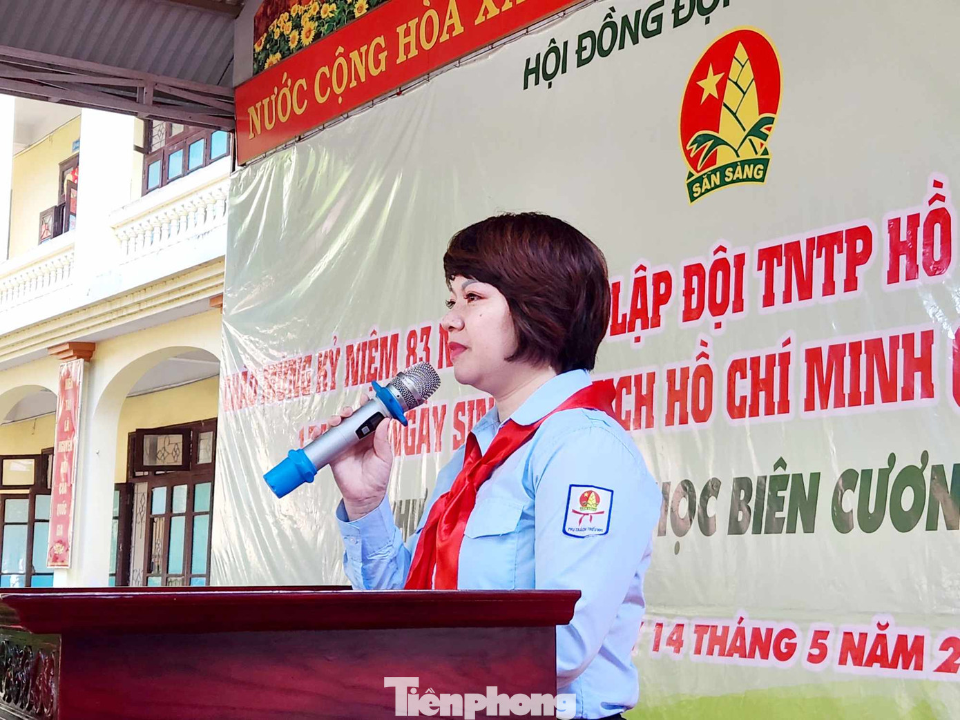 Chị Lê Thùy Dung - Phó Bí thư Tỉnh Đoàn- Chủ tịch Hội đồng Đội tỉnh Lạng Sơn phát biểu tại chương trình. Ảnh: Duy Chiến Chị Lê Thùy Dung - Phó Bí thư Tỉnh Đoàn- Chủ tịch Hội đồng Đội tỉnh Lạng Sơn phát biểu tại chương trình. Ảnh: Duy Chiến