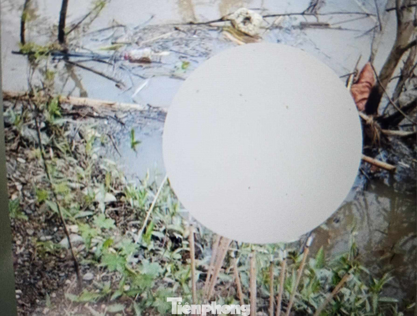 Khu vực phát hiện thi thể cháu bé. (Ảnh: D.C) Khu vực phát hiện thi thể cháu bé. (Ảnh: D.C)