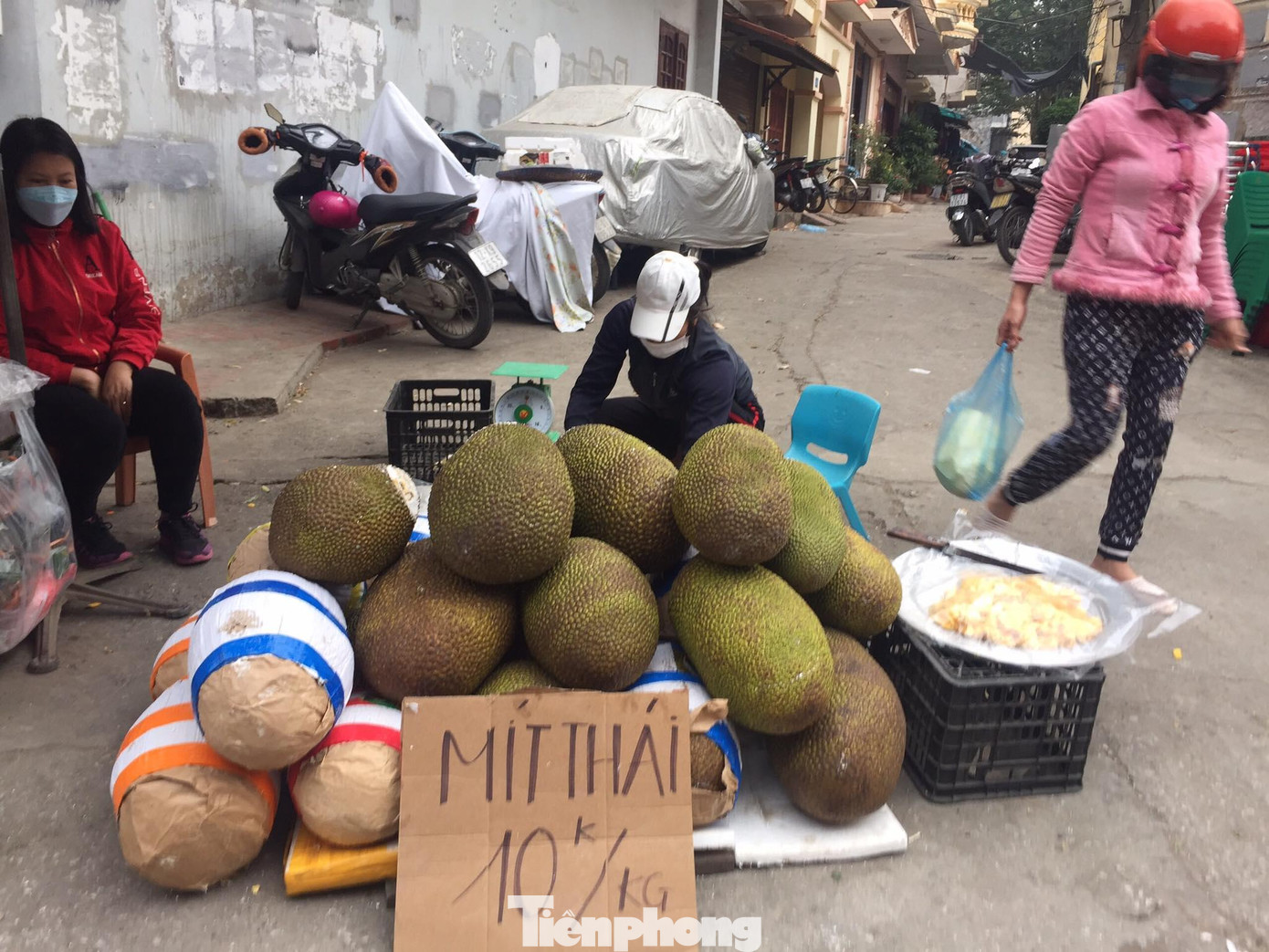 Mít Thái ngon (loại 1) được bán với giá 10 nghìn đồng/ kg. Ảnh: Duy Chiến