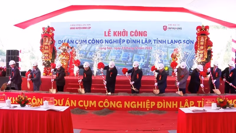Nhiều dự án cụm công nghiệp được triển khai xây dựng.