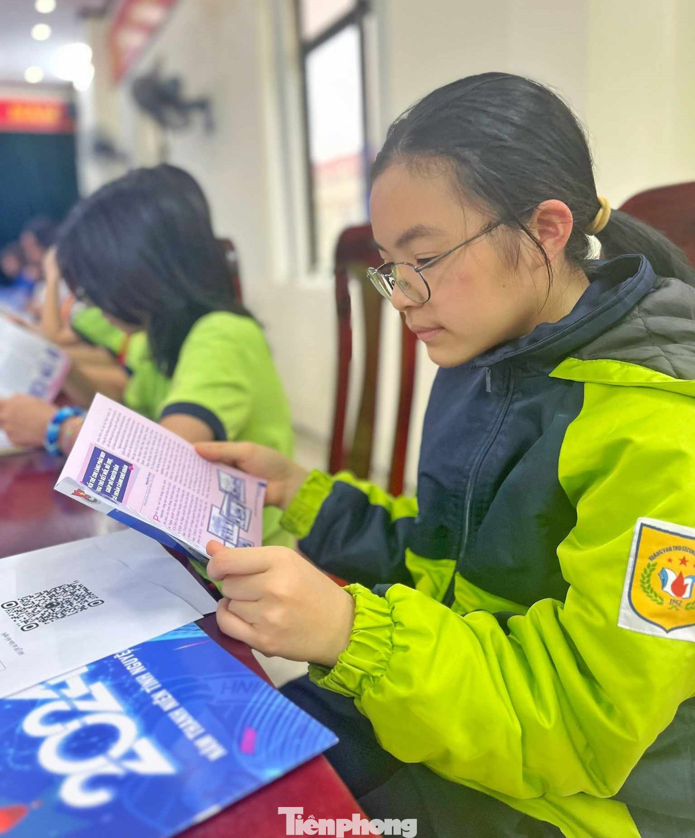 Các đội viên xứ Lạng hào hứng tham gia Hội nghị Giải pháp nâng cao chất lượng, phát hành, sử dụng 2 ấn phẩm của Đoàn- Đội Lạng Sơn. Ảnh: Duy Chiến