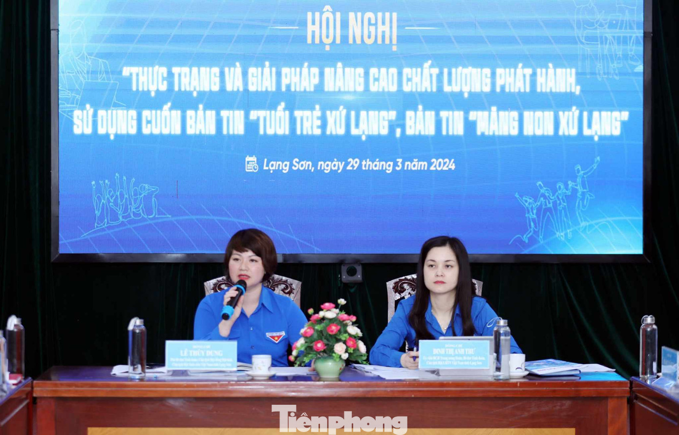 Thường trực Tỉnh Đoàn Lạng Sơn chủ trì hội nghị. Ảnh: Duy Chiến