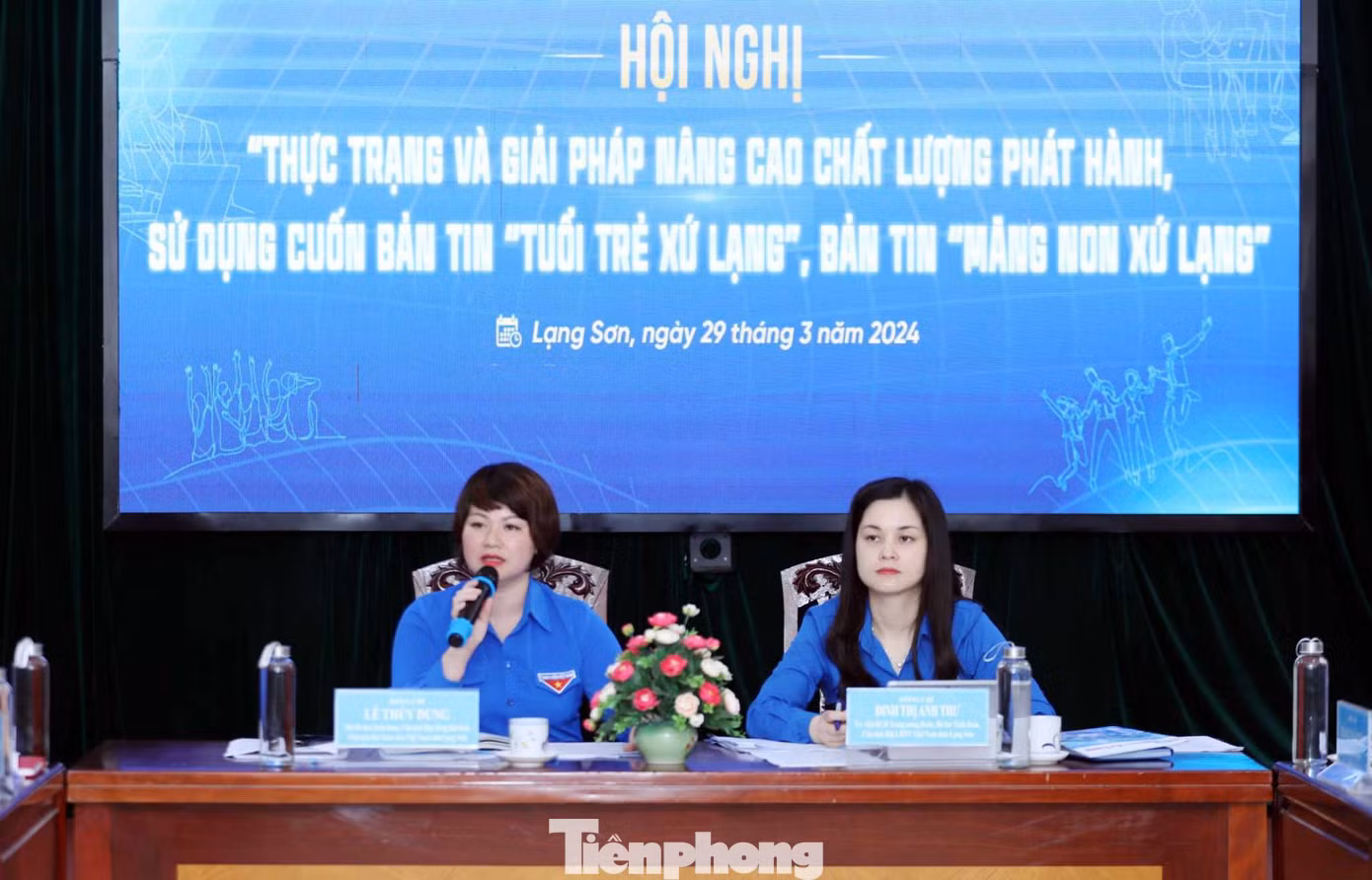 Thường trực Tỉnh Đoàn Lạng Sơn chủ trì hội nghị. Ảnh: Duy Chiến
