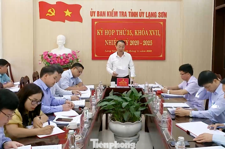Ủy ban Kiểm tra Tỉnh ủy Lạng Sơn họp, xem xét dấu hiệu vi phạm và đề nghị thi hành kỷ luật đối với tổ chức, cá nhân.