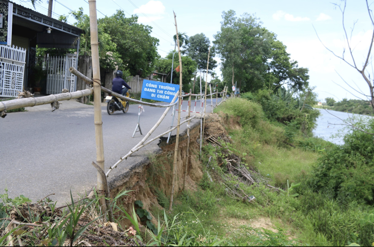 Năm 2023, vị trí này bị sạt lở (Ảnh chụp tháng 6/2024).