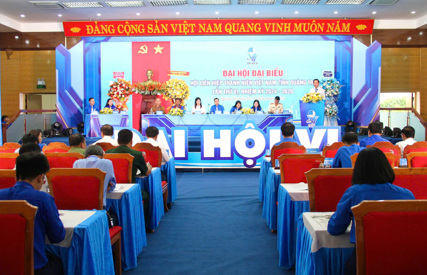 Phó Chủ tịch UBND tỉnh Quảng Trị Hoàng Nam phát biểu tại Đại hội. Ảnh: Minh Đức