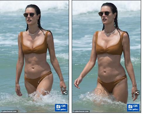 Dù đã ở tuổi tứ tuần và qua 2 lần sinh nở nhưng Alessandra Ambrosio vẫn khiến chị em phải xuýt xoa ghen tị bởi body săn chắc, đường cong thể hình hoàn hảo. Dù đã ở tuổi tứ tuần và qua 2 lần sinh nở nhưng Alessandra Ambrosio vẫn khiến chị em phải xuýt xoa ghen tị bởi body săn chắc, đường cong thể hình hoàn hảo.