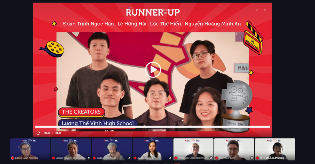 Á quân thuộc về CREATORS với bộ phim "Listen".