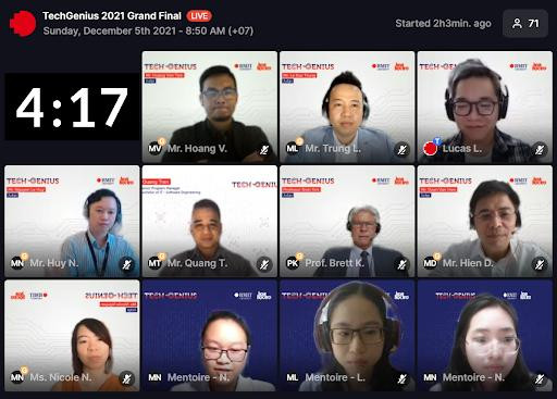 Đội thi Mentoire thực hiện trang web cho phép người dùng tìm kiếm người hướng dẫn (mentor) cho việc học, sắp xếp thời gian biểu và deadline…