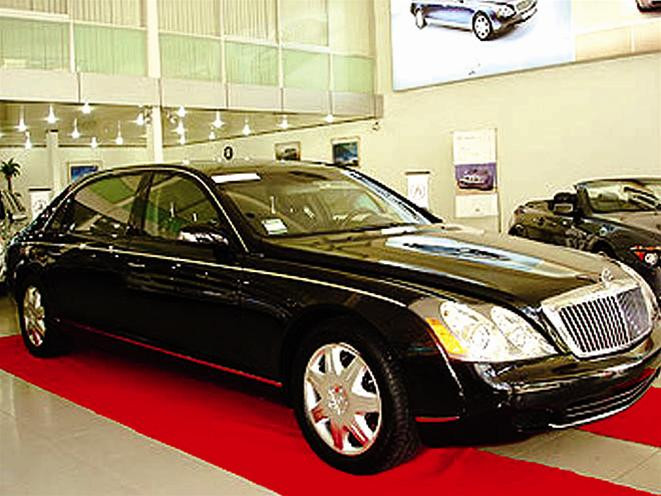 Chiếc xe Maybach 62 được đồn thổi là có giá hơn 1 triệu đô la