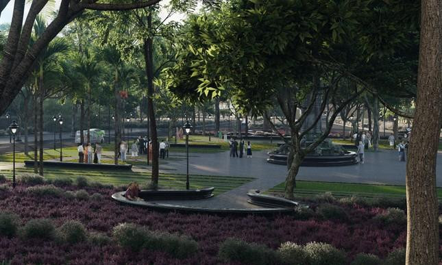 Không gian vườn hoa sau khi thực hiện cải tạo