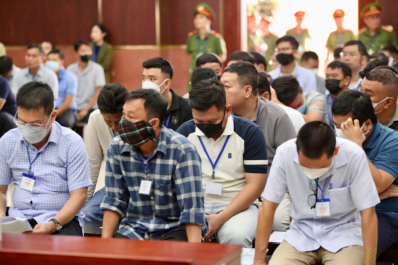 Các bị cáo tại phiên tòa phúc thẩm 'đại án' ĐKVN. Các bị cáo tại phiên tòa phúc thẩm 'đại án' ĐKVN.