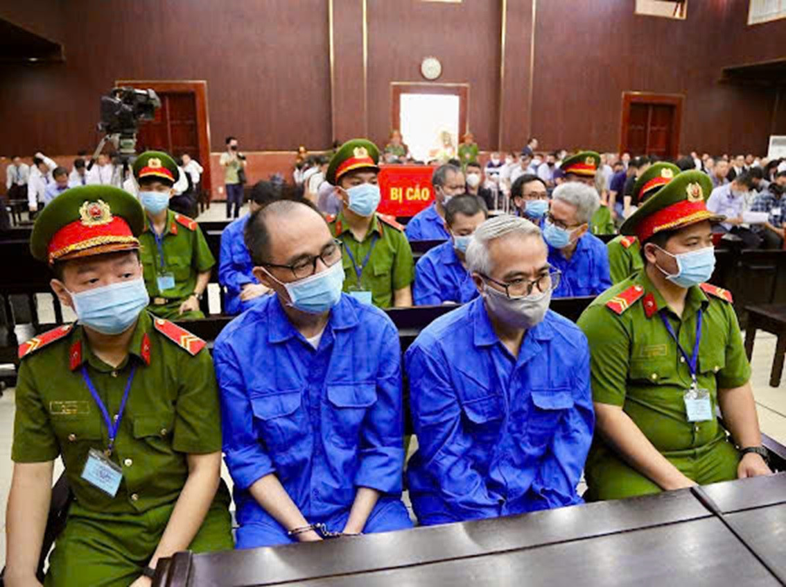 Các bị cáo tại phiên tòa phúc thẩm 'đại án' ĐKVN Các bị cáo tại phiên tòa phúc thẩm 'đại án' ĐKVN