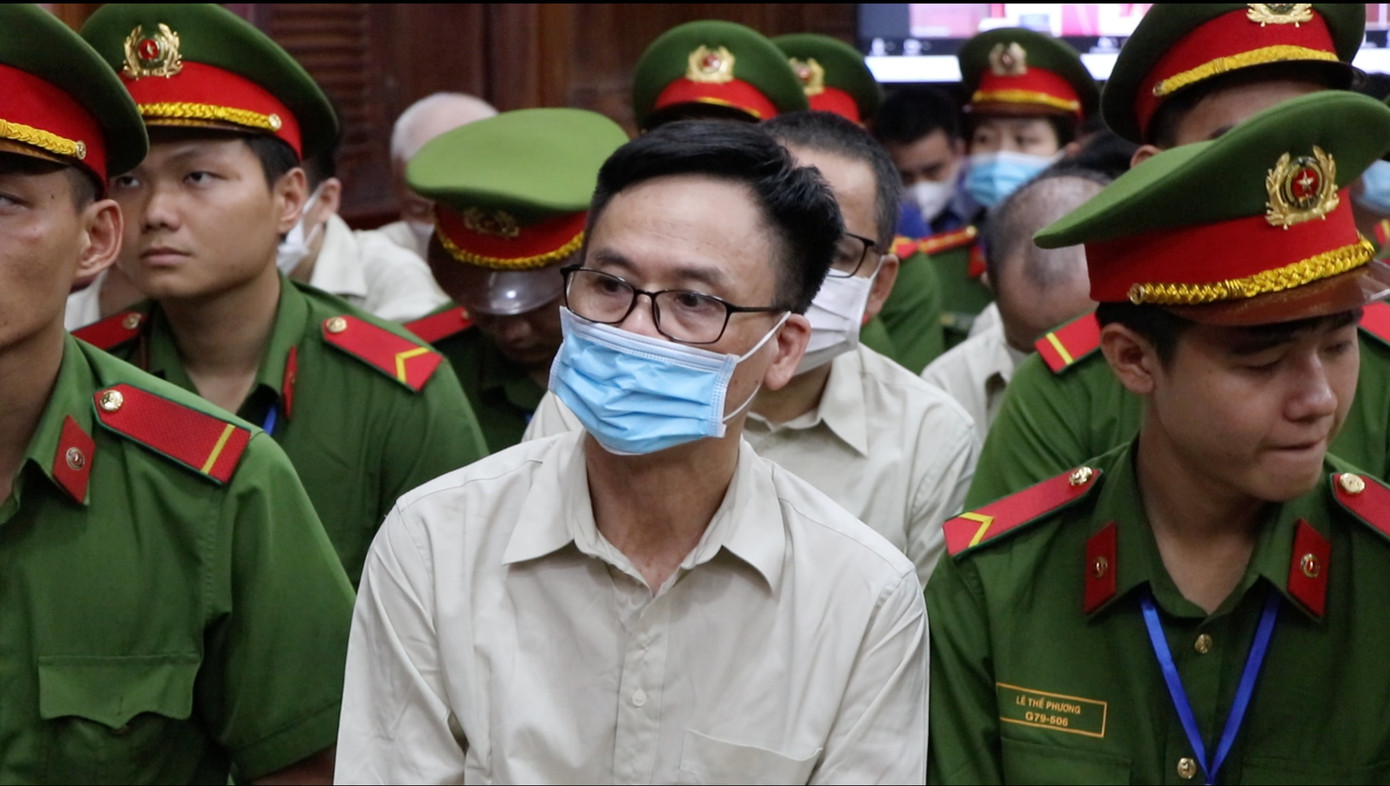 Bị cáo Trần Kỳ Hình tại tòa chiều nay 23/7. Bị cáo Trần Kỳ Hình tại tòa chiều nay 23/7.