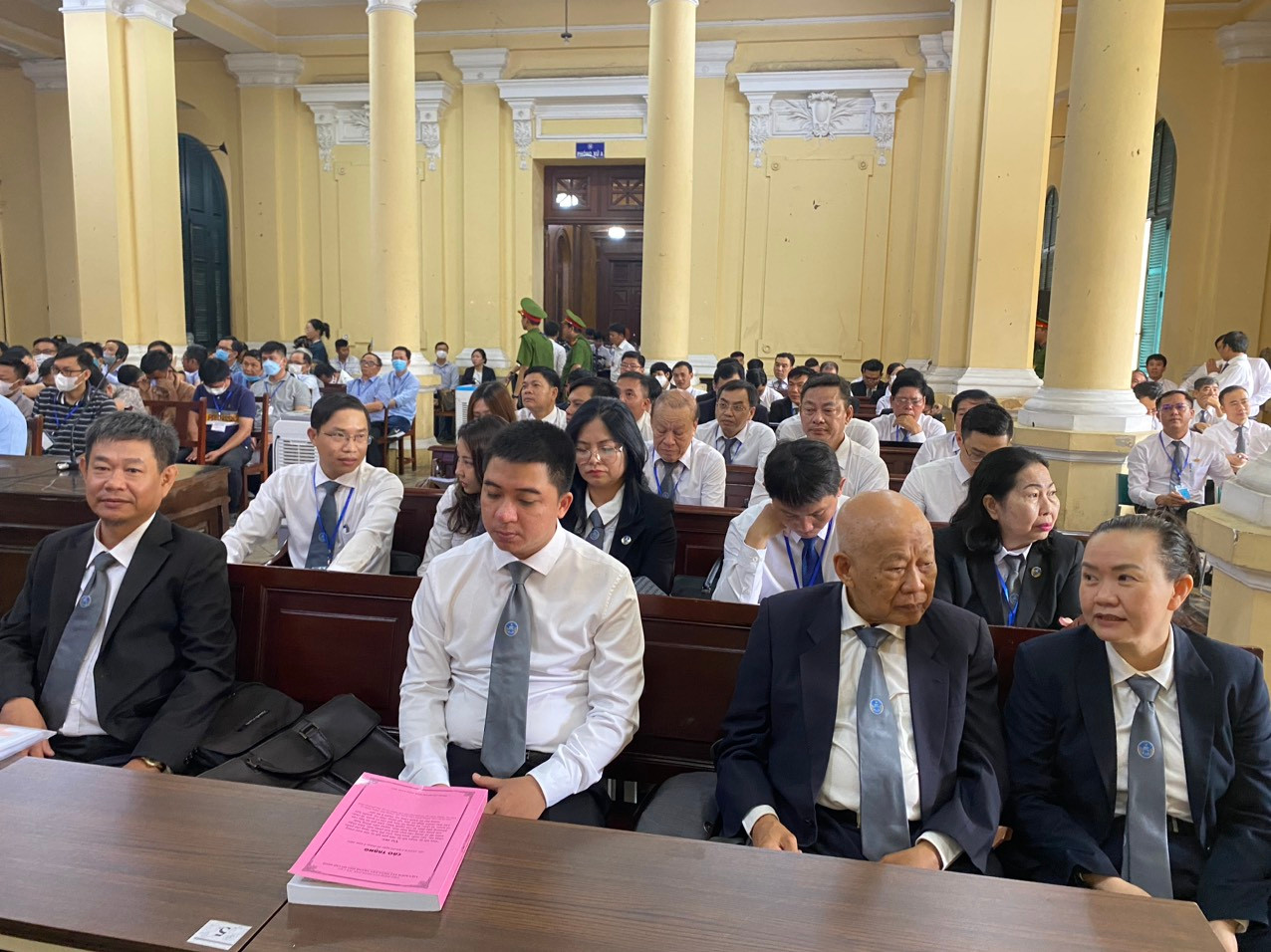 Một góc phòng xử án.