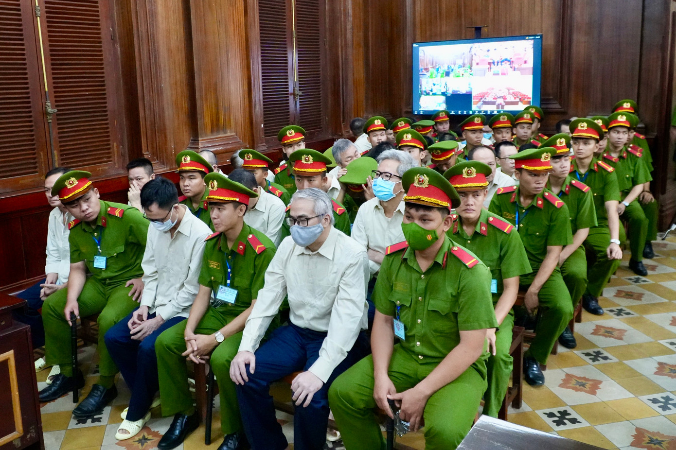 Một góc phiên tòa hôm nay 22/7. Một góc phiên tòa hôm nay 22/7.