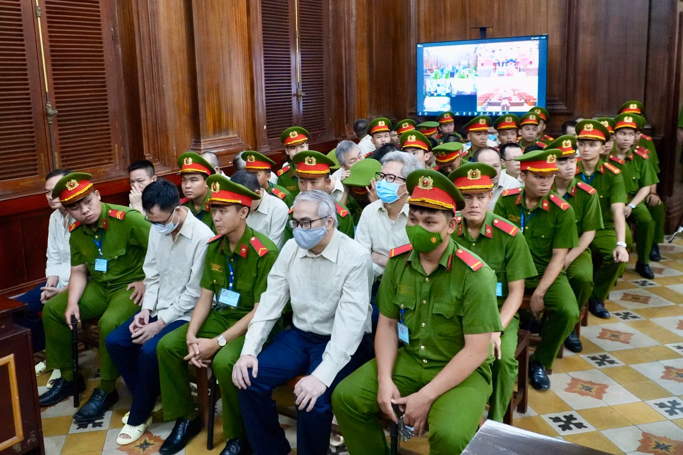 Một góc phiên tòa hôm nay 22/7.