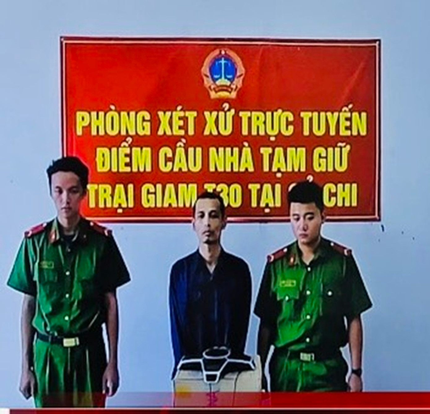 Bị cáo Lê Văn Vàng tại phiên tòa.