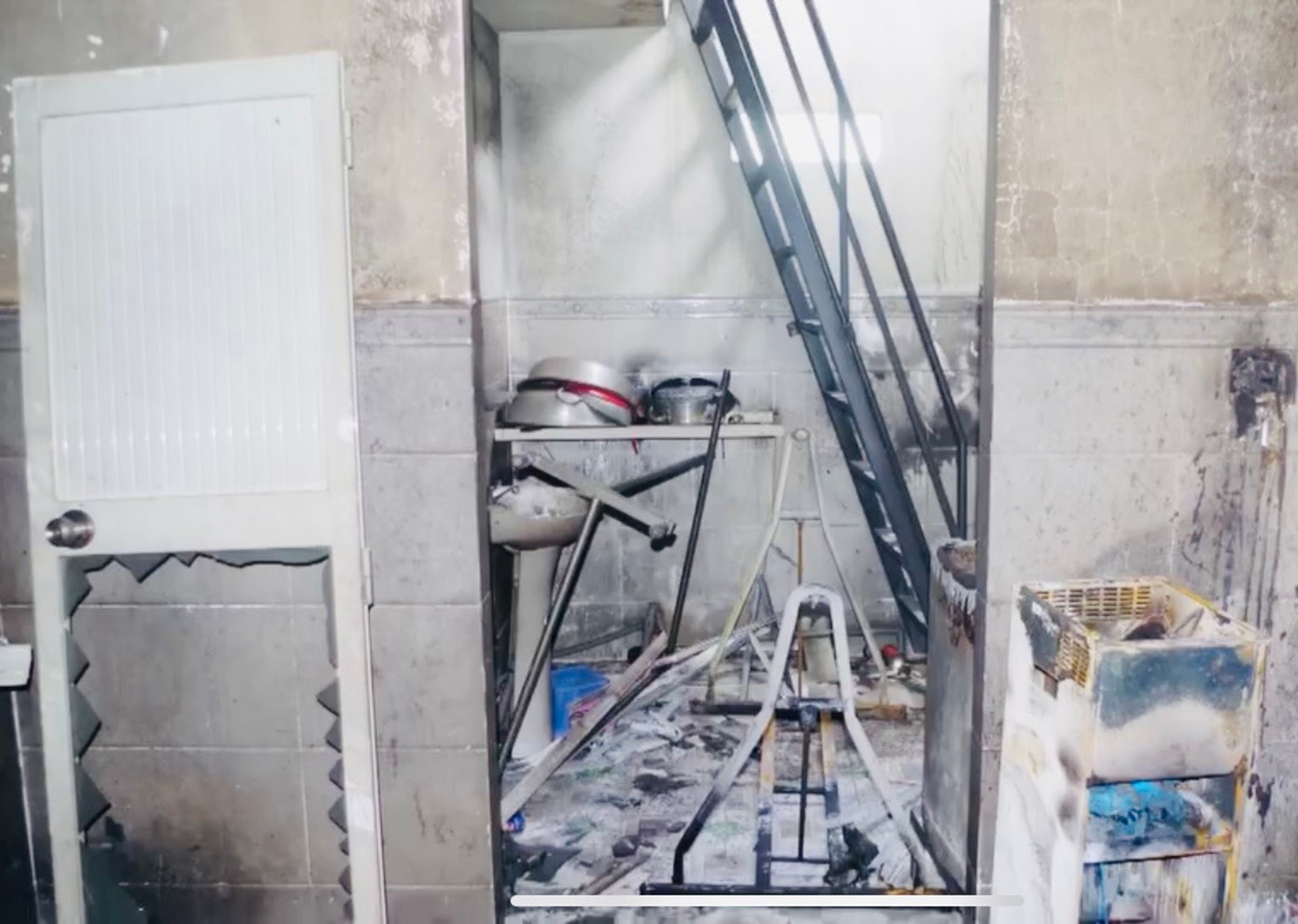 Hiện trường vụ cháy.