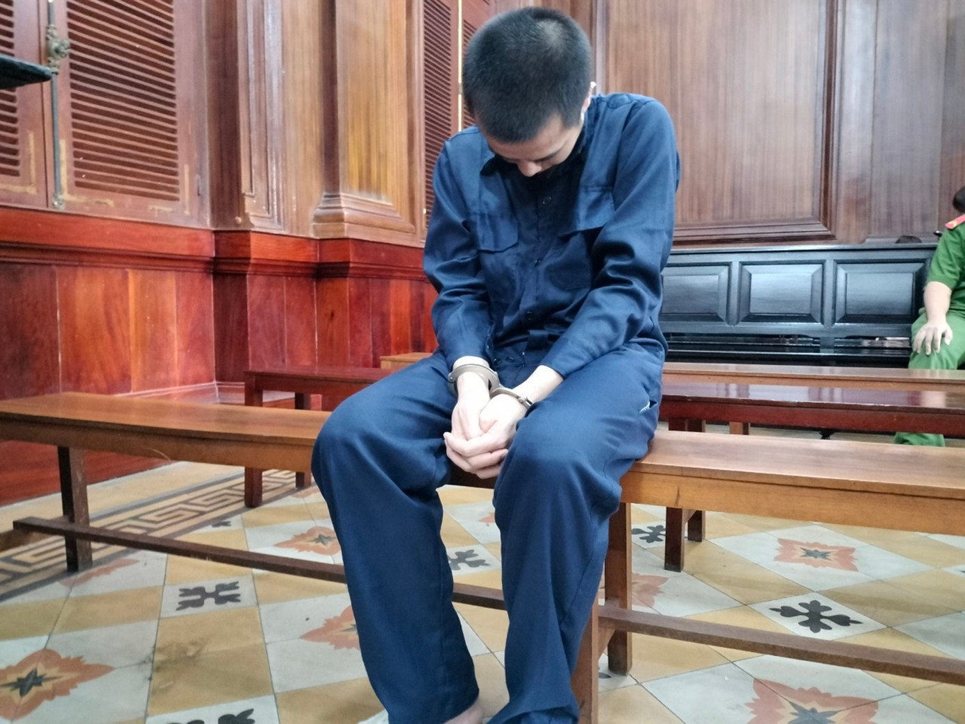 Bị cáo Nguyễn Đăng Khoa tại phiên tòa.