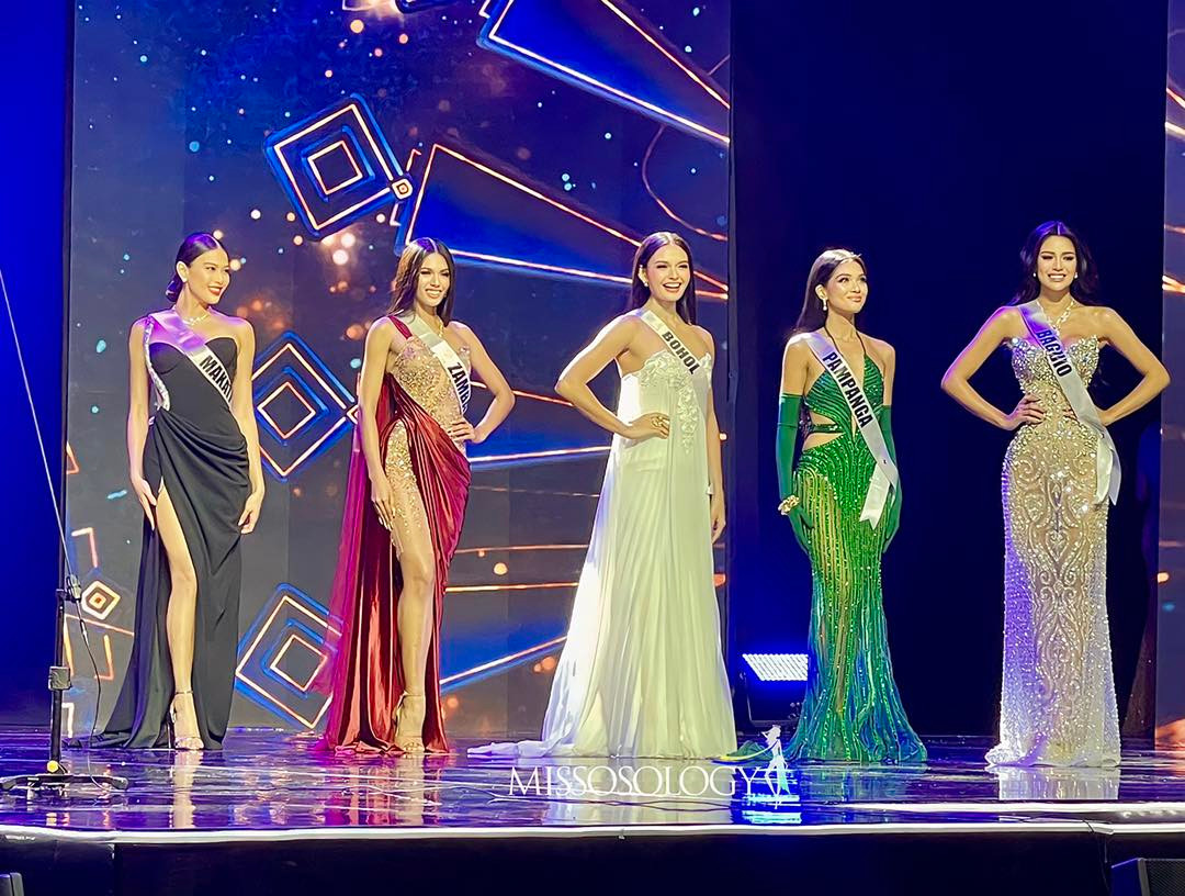 Top 5 người đẹp trong đêm chung kết.